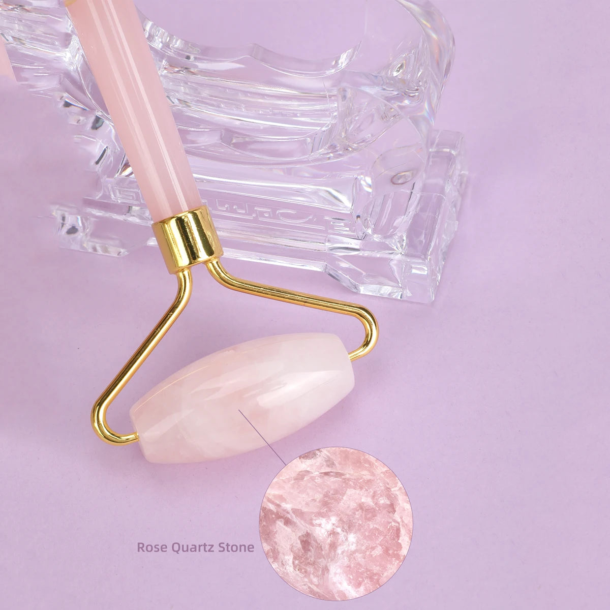 1Pc Jade Roller Facial Beauty Roller Natural Rose Quartz Jade Massager for Face Eyes Neck Portable Skin Care Massage Tool
