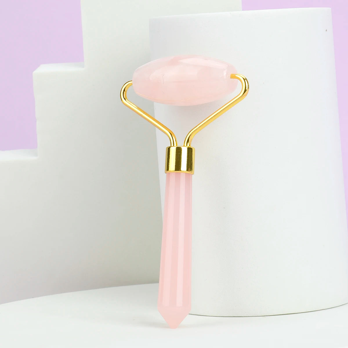 1Pc Jade Roller Facial Beauty Roller Natural Rose Quartz Jade Massager for Face Eyes Neck Portable Skin Care Massage Tool